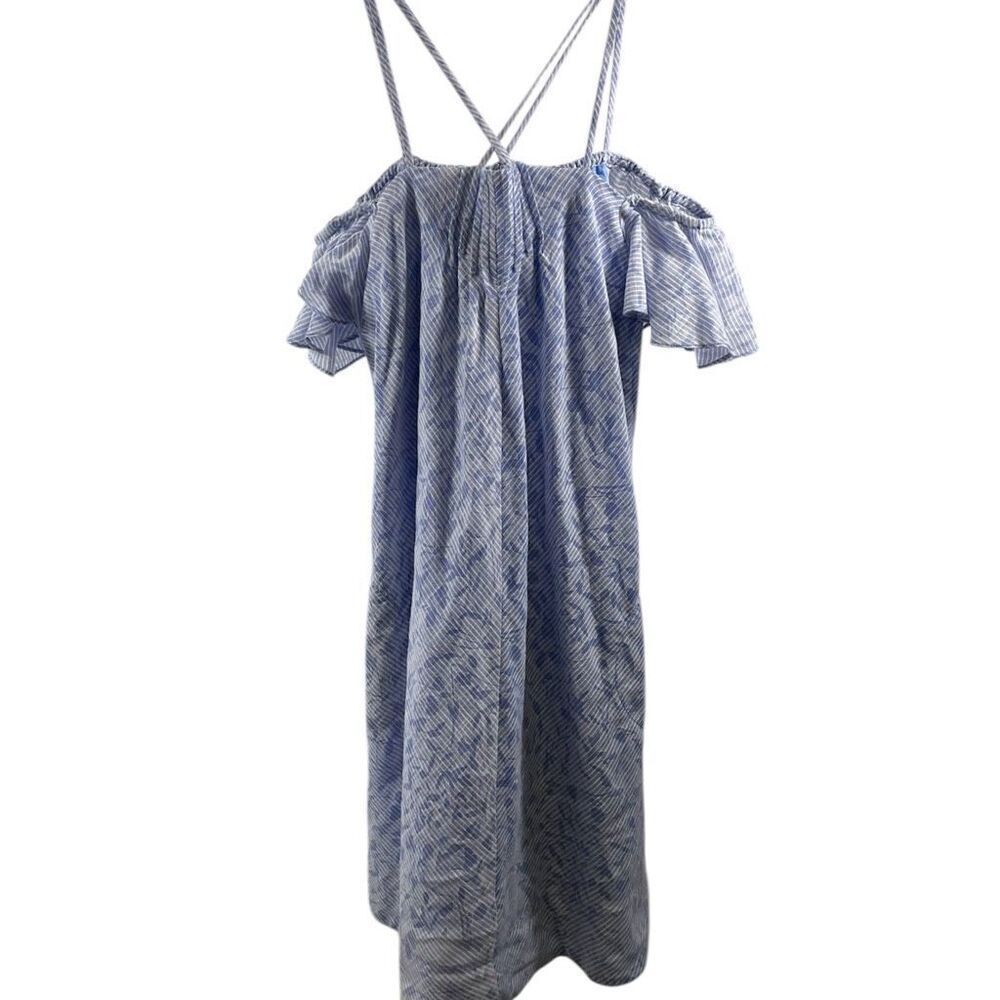 Anthropologie HD in Paris Blue Striped Dress Size XS